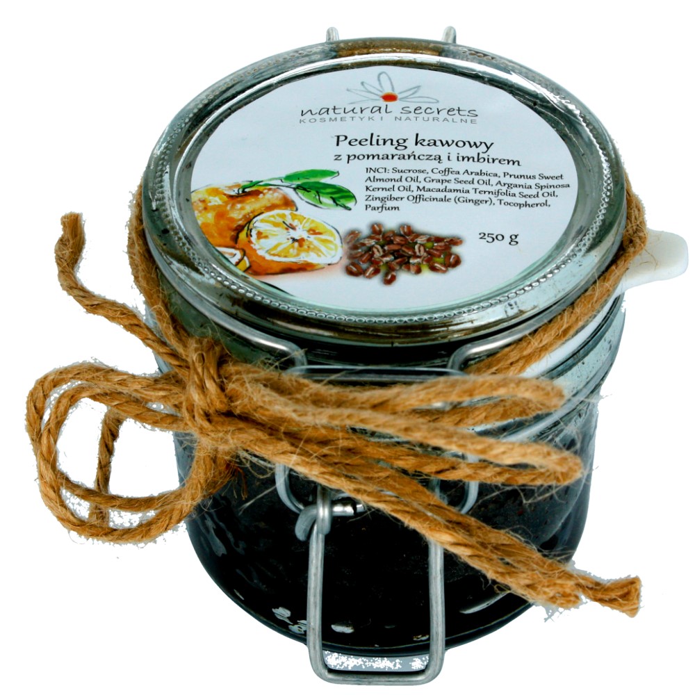Peeling kawowy – pomarańcza z imbirem
