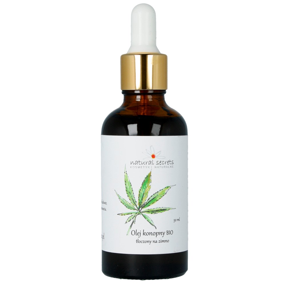 Naturalny olej konopny BIO – do twarzy i ciała 50ml