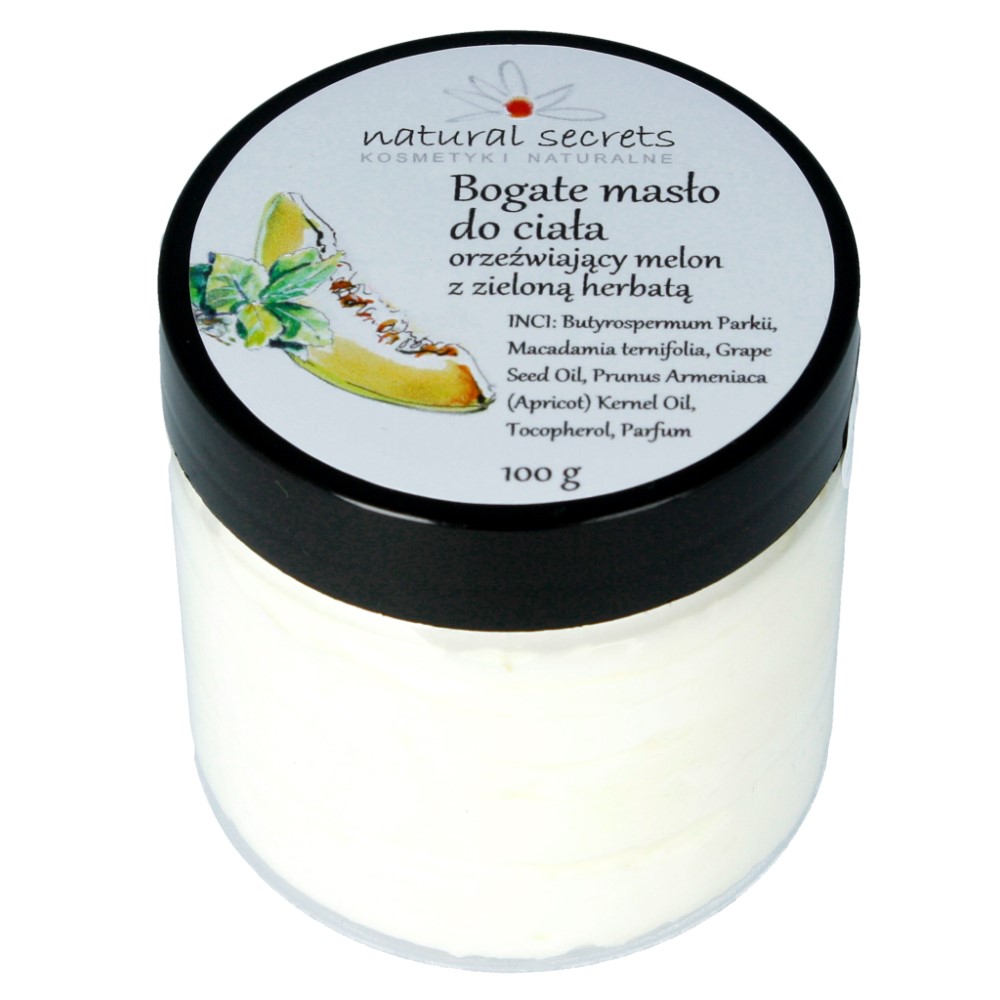 Bogate masło do ciała – melon z zieloną herbatą