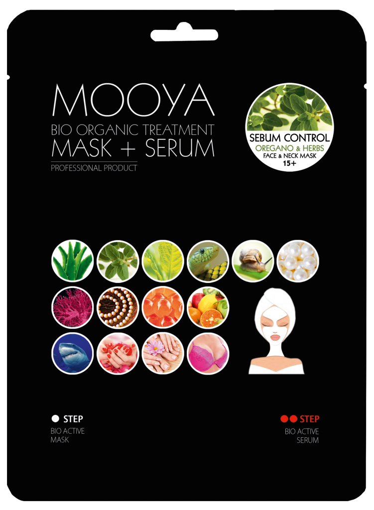 MOOYA BIO ORGANIC  „Zabieg oczyszczający” -maska i serum