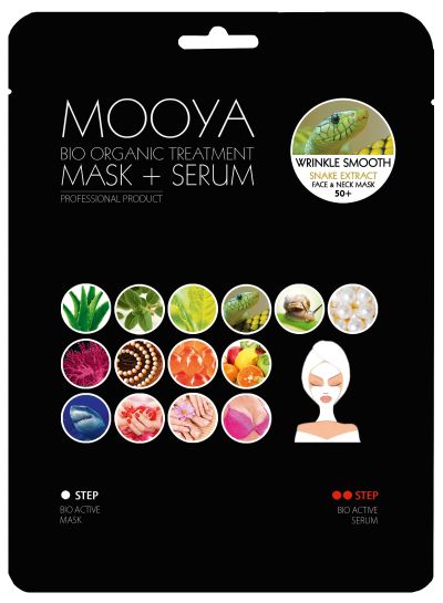 MOOYA BIO ORGANIC – Wygładzenie zmarszczek -maska i serum