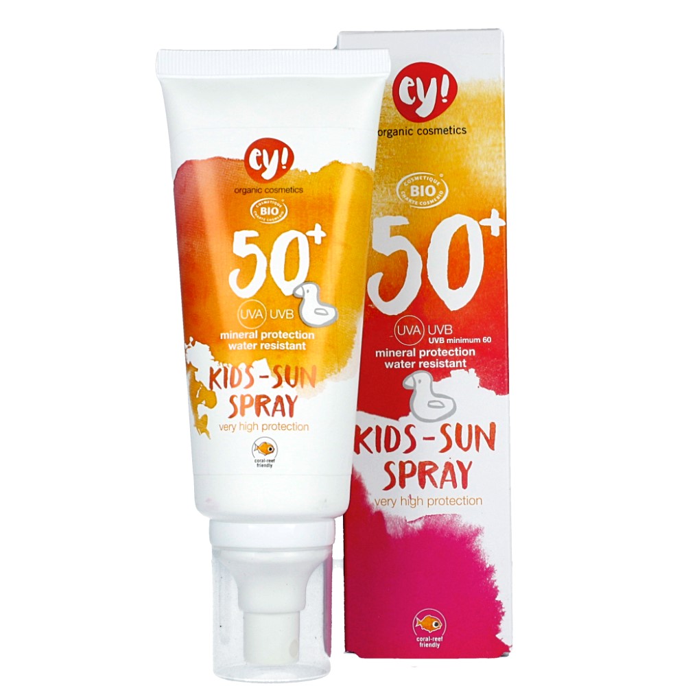 ECO COSMETICS – ey! Spray na słońce SPF 50+ Kids – dla dzieci do twarzy i ciała