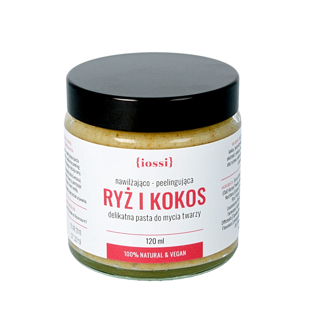 IOSSI – Ryż i kokos – naturalna pasta do twarzy