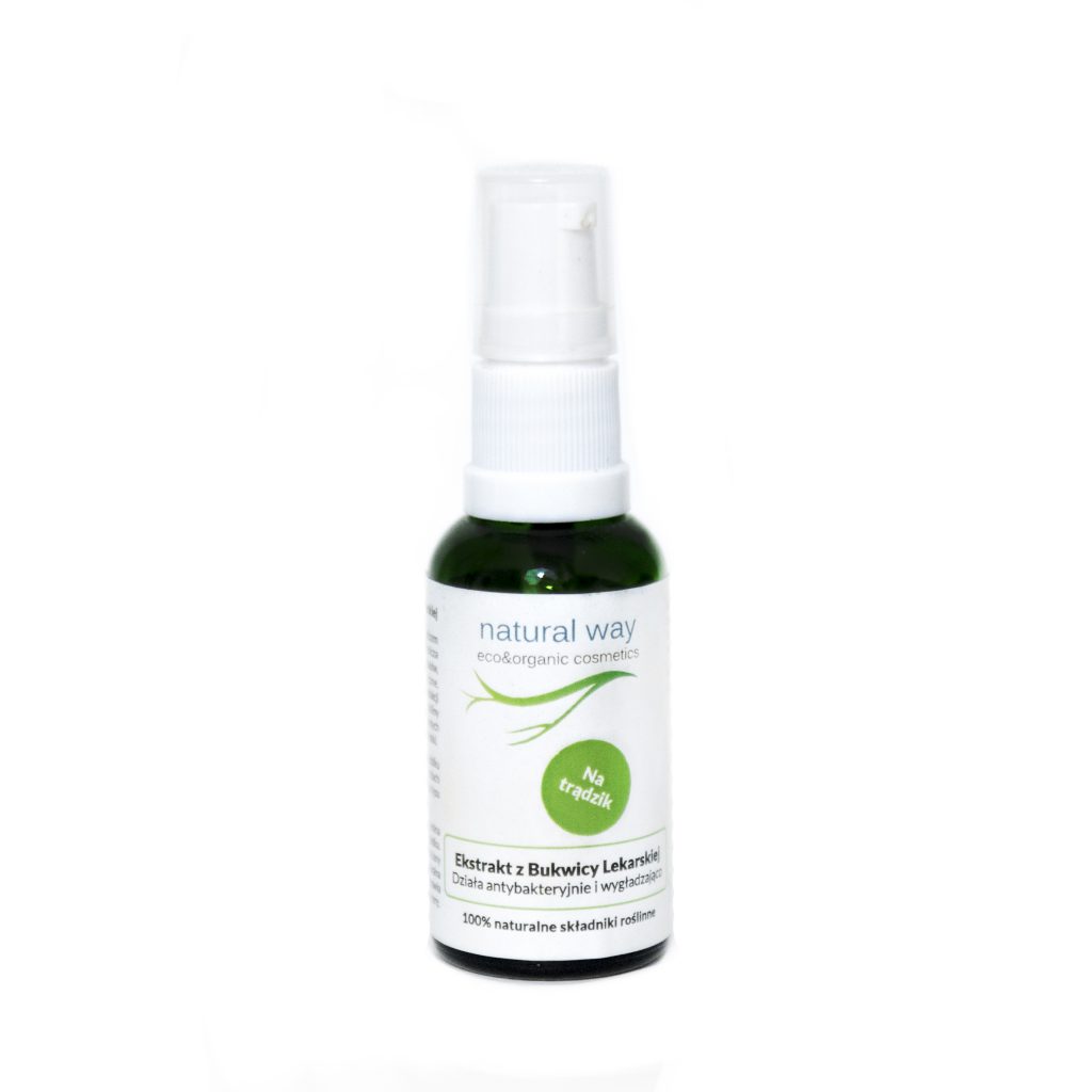 NATURAL WAY – Ekstrakt z bukwicy lekarskiej – serum antybakteryjne i wygładzające