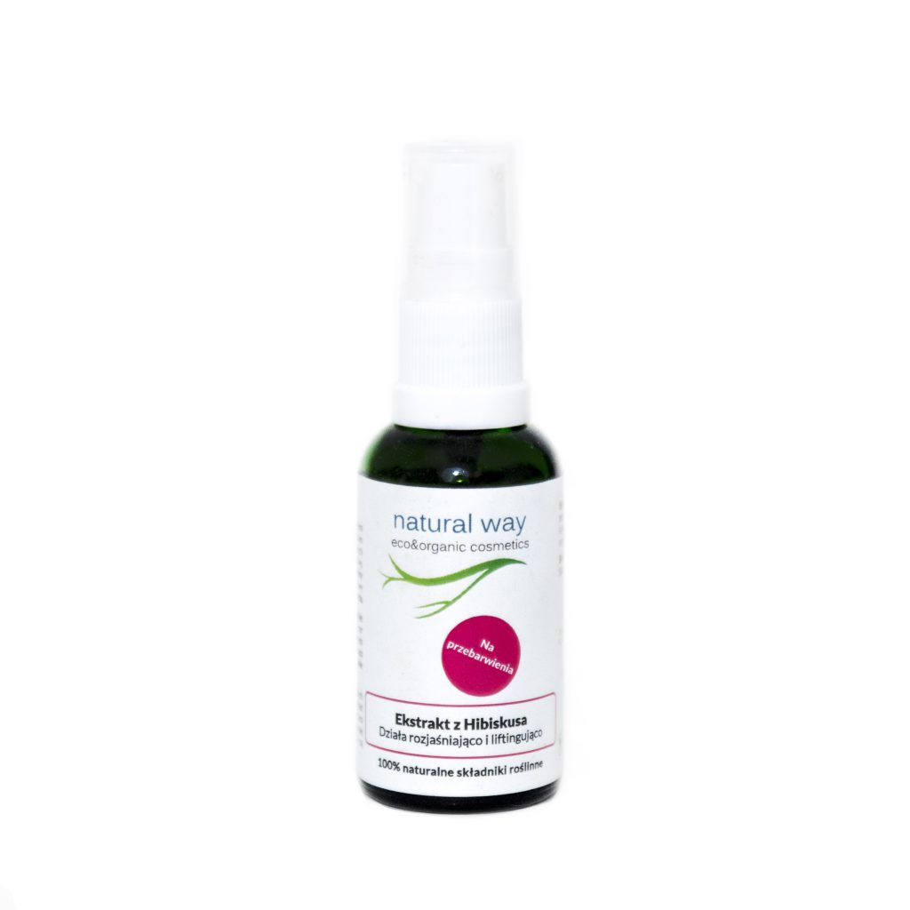 NATURAL WAY – Ekstrakt z Hibiskusa – Serum o działaniu rozjaśniającym i liftingującym