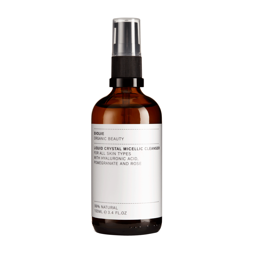 EVOLVE ORGANIC – Woda micelarna 2w1 z kwasem hialuronowym i granatem do oczyszczania twarzy