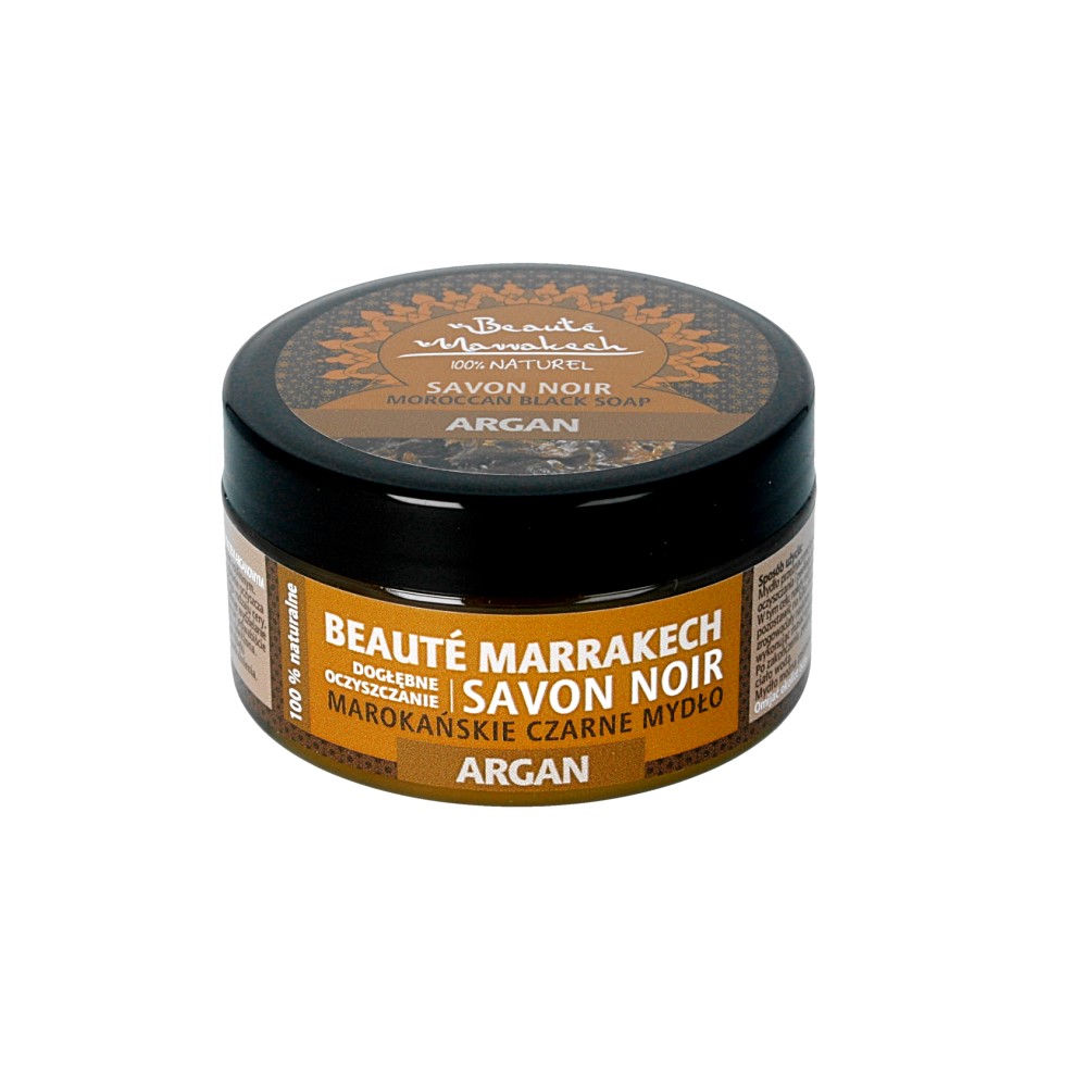 Beaute Marrakech – naturalne czarne mydło SAVON NOIR Arganowe 100g