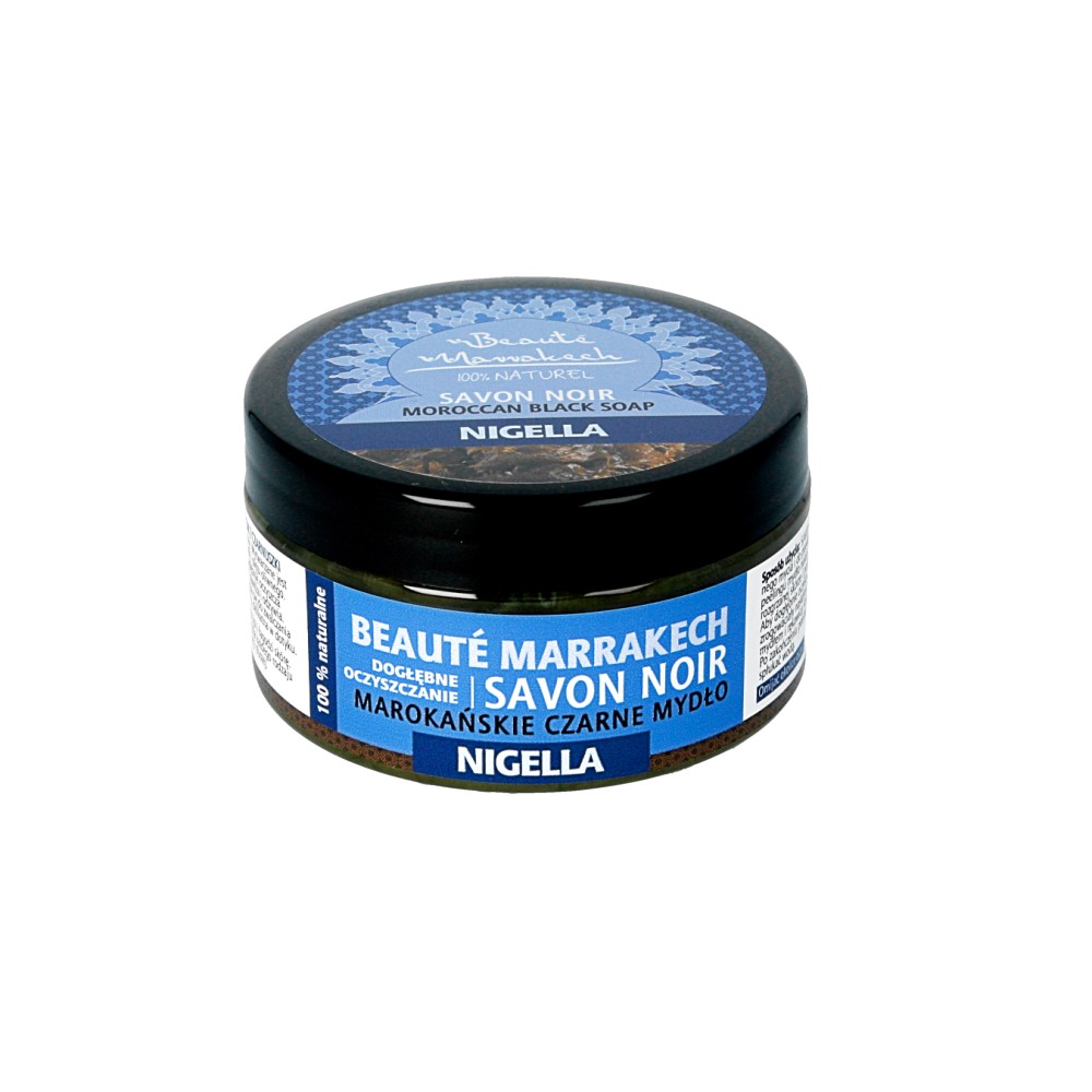 Beaute Marrakech – naturalne czarne mydło SAVON NOIR z olejem z czarnuszki100g