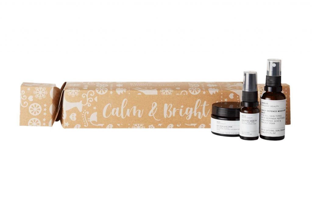 Evolve Organic – Calm & Bright Christmas Cracker Zestaw świąteczny do twarzy