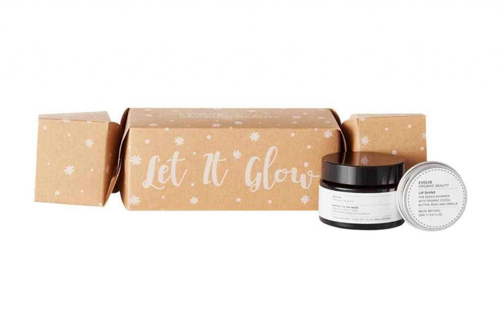 Evolve Organic – Let it Glow Christmas Cracker Zestaw świąteczny do twarzy