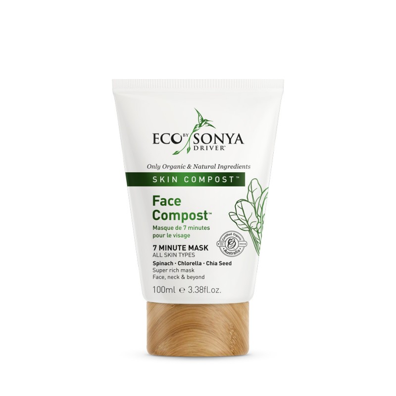 Eco by Sonya – Face Compost® Mask – maseczka superfood do twarzy ze szpinakiem, chlorellą i glinką